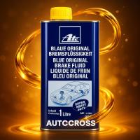 ราคา ATE พร้อมส่ง น้ำมันเบรค เอเต้ DOT 3 ขนาด 1 ลิตร ( กระป๋องสีน้ำเงิน น้ำสีฟ้า ) | น้ำมัน เบรค น้ำมันเบรก dot3 (20031333417)