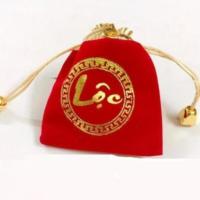 ราคา กระเป๋าเงินโชคดีโบรเคดสีแดงยังคงด้วยคํา PHUC LOC Lucky กระเป๋าโบรเคดหูรูดขนาดเล็กสําหรับเครื่องประดับ (41263542669)