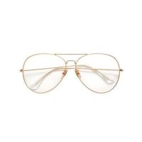 ราคา แว่นตาแฟชั่น ทรงรี เลนส์ใส กรอบทอง (2137406514)