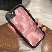 ราคา เคสสำหรับ iPhone 6 Plus 6s Plus 7 Plus 8 Plus SE 2020 เคสโทรศัพท์ซิลิโคนกันกระแทกลายดอกไม้ขอบสีทอง (27871311981)