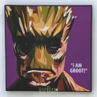 ราคา Groot กรูท Marvel มาร์เวล Avengers Super Hero รูปภาพ​ติด​ผนัง ​pop​ art การ์ตูน กรอบรูป แต่งบ้าน ของขวัญ โปสเตอร์ (7337458020)