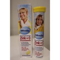 ราคา วิตามินเม็ดฟู่ฝาสีเหลือง Zink + C | Mivolis ของแท้จากเยอรมัน (13281097149)