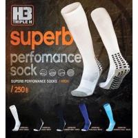 ราคา (ลดพิเศษล้างสต็อค) ถุงเท้ากันลื่นยาว H3 รุ่น Superb (41022318318)
