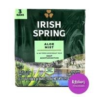 ราคา (แพคเกจใหม่) Irish Spring Deodorant Soap Aloe Mist 3-3.7oz X 3ea ไอริชสปริง สบู่ก้อนดับกลิ่นกาย อโล 314.4 ก. (27408255891)