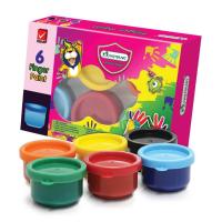 ราคา Master Art มาสเตอร์อาร์ต สีทามือ ฟิงเกอร์เพ้นท์ สีปลอดสารพิษสำหรับเด็ก กระปุก 35 มล. 6 สี (29700663362)