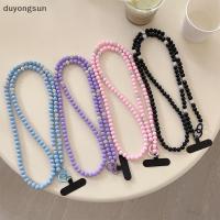 ราคา (duyongsun) เกาหลีหวานสีทึบลูกปัดโทรศัพท์ Lanyard แฟชั่นยาวกระเป๋าสะพายข้างโซ่คอโทรศัพท์มือถือจี้กระเป๋า Charms [ใหม่] (40424475544)