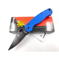 ราคา มีดพับ Spyderco สีน้ำเงินใบดำ พร้อมส่ง (26276286528)