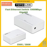 ราคา TOTOLINK S808 8-Port Switch 10/100Mbps Desktop Switch (25516321694)
