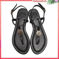 ราคา รองเท้าแตะผู้หญิง รองเท้าฟิบฟอบ 2023 TB รองเท้าแตะหนังแท้แบบใหม่สำหรับผู้หญิงรองเท้าแตะรัดส้นแบบโรมันใส่ด้านนอกส้นแบนแมทช์ลุคง่ายไซส์ใหญ่ (29593651651)