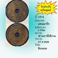 ราคา No.61537 ปี1934 DENMARK เดนมาร์ก 5 ORE เหรียญต่างประเทศ ของเก่า หายาก น่าสะสม ราคาถูก (22264191778)