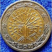 ราคา เหรียญ​ยูโร, ฝรั่งเศส​ France, 2 Euro, ใช้แล้ว, #3789 (12639886697)