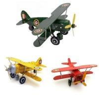 ราคา Classic Toy ของเล่นโบราณ ของเล่นสังกะสี ไขลาน MS-454 (เครื่องบินโบราณ) (29001726753)