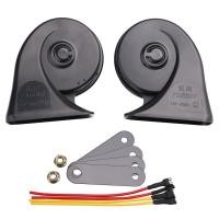 ราคา รถ Super Loud Super Loud ดัดแปลงแตรนกหวีด Faben Horn รถจักรยานยนต์กันน้ํา 12 V Horn Snail Dual Tone NZET (53851332702)