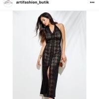 ราคา GUESS ชุดเดรสแม็กซี่ลูกไม้ (9722783882)