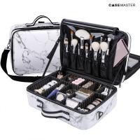 ราคา BX43 กระเป๋าใส่เครื่องสำอาง 2 ชั้น Makeup bag แบ่งช่องขนาด XL ลายหินอ่อน (14951123011)