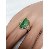 ราคา แหวนหยกพม่าแท้ % สีขาวเขียว (43911188808)