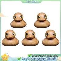 ราคา 5ชิ้นที่ทําด้วยมือไม้ยางเป็ดมินิไม้ยางเป็ดหุ่นโชคดีไม้มือแกะสลักไม้เป็ดรูปปั้น (25446827948)