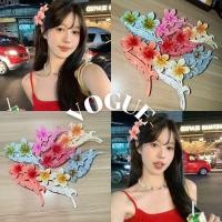 ราคา Vogueพร้อมส่ง กิ๊ปหนีบผมแบบยาว ลายดอกไม้ สีสันสดใส ใส่สบาย (VO-31) (40154331956)