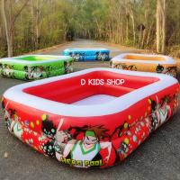 ราคา 2 เมตร Summer 2025สระน้ำเป่าลม ลายฮีโร่ พื้นเป่าลม สระน้ำขนาดใหญ่ สระน้ำเด็ก ขนาด 200*150*50 cm. (17122114640)