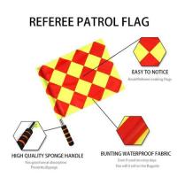 ราคา พร้อมส่ง ใบเหลือง ใบแดงผู้ตัดสิน ธงไลน์แมน สำหรับนกหวีดผู้ตัดสินกีฬา (25119958623)