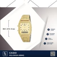 ราคา นาฬิกาข้อมือ Casio รุ่น AQ-230GA-9BMQ Standard 2 ระบบ สำหรับผู้ชาย ผู้หญิง สีทอง สายสแตนเลส (446787843)
