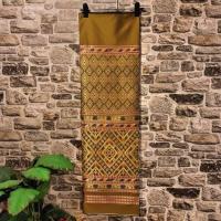 ราคา ผ้าทอทั้งผืน (ผ้าไหมแกมฝ้าย ผ้าไทย ผ้าซิ่น ผ้าถุง) ลายลาวครั่ง สีน้ำตาล (29692001199)