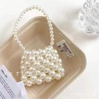 ราคา 2023ฤดูร้อนมุกถุงเล็กกระเป๋า ผู้สื่อสาร มินิกระเป๋าลูกปัดแบบพกพากระเป๋าฮยอนอาสไตล์ย้อนยุคแฮนด์เมดลูกปัดกระเป๋าหญิง (56251063521)