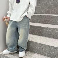ราคา 2.3 กางเกงยีนขายาวลําลอง ทรงหลวม เข้ากับทุกการแต่งกาย แฟชั่นฤดูใบไม้ผลิ และฤดูใบไม้ร่วง สไตล์เกาหลี สําหรับเด็กผู้ชาย (23283992304)