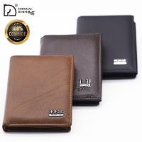 ราคา Imperial Horse # 010 กระเป๋าสตางค์ใบสั้นสําหรับผู้ชายหนังแท้พับเก็บได้วินเทจ (6863894172)