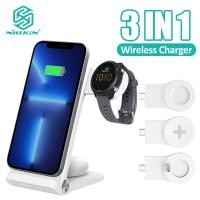 ราคา Nillkin PowerTrio 3 in 1 ที่ชาร์จสมาร์ทวอทช์ไร้สาย อเนกประสงค์ สําหรับ iPhone 13 Pro Max Garmin Apple Samsung Watch (21333359103)