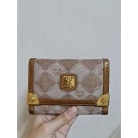 ราคา MCM กระเป๋าสตางค์แคนวาสใบสั้น 3 พับ แท้** (14640808979)