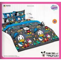 ราคา [ชุดประหยัด] TOTO ผ้าปู 3.5/5/6 ฟุต +ผ้านวมเอนกประสงค์ ลาย CUM150 คิวตี้ มิกกี้เม้าส์ (25770992900)