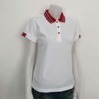ราคา เสื้อโปโล สีขาว คอคลีปแดง (677560497)