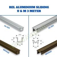 ราคา Huben UM SD-02 31-41 AS 75 380 329 Minimalist ตู้ไม้อลูมิเนียมรางเลื่อนประตู 1 ชุด 2 btg 3m (42670718629)