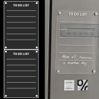 ราคา To Do List Panel Memo Board - Erasable Acrylic Transparent ตู้เย็น Magnet Attraction กระดานข้อความ (55501217587)