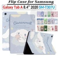 ราคา สําหรับ Samsung Galaxy Tab A (8.4 ", 2020) แท็บเล็ต SM-T307U TabA 8.4 นิ้วคุณภาพสูง PU หนังฝาครอบขาตั้งแฟชั่นน่ารักการ์ตูนกรณี (27765258673)