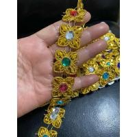 ราคา ยกพับ10หลา เพชรเส้น สังวาลย์เส้น สังวาลย์ทอง พลอยเส้น หน้ากว้าง2.5ซม (28025739265)