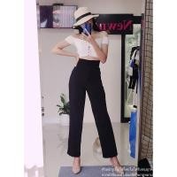 ราคา กางเกงกระบอกเล็ก มีขอบเอว ผ้าฮานาโกะ (5947179991)