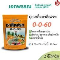 ราคา ปุ๋ยเกล็ด 0-0-60 ชาลีเฟรท โพแทสเซียมสูง 60% ปุ๋ยละลายน้ำ บำรุงผล เพิ่มความหวาน ขั้วเหนียว คุณภาพผลผลิต ขนาด 1 กิโลกรัม (41464448632)