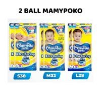 ราคา [2 BALL] Mamypoko Xtra Dry Standard Pants S38 M32 L28 XL26 XXL24 Mamipoko Mapk Pants SML XL XXL Diaper Diaper (40526372499)