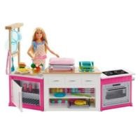 ราคา Barbie ultimate kitchen เคาน์เตอร์ครัวบาร์บี้ชุดใหญ่ (1489160287)