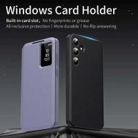 ราคา ▥ สําหรับเดิม Samsung S24 S23 S22 Ultra S-ดูพลิกสมาร์ทจอแสดงผล Galaxy LED หน้าต่างโปร่งใสเคสโทร (43000296972)