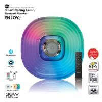 ราคา SHINING ไฟเพดานมีลำโพงบลูทูธในตัว เปลี่ยนแสง LED Smart Ceiling Lamp Bluetooth Speaker remote 36W หลอดไฟโตชิบา (22516535302)
