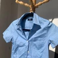 ราคา เชิ้ตแขนสั้น uniqloสีฟ้า size m จ้า (4234738146)