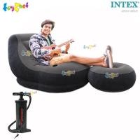 ราคา Intex โซฟาเป่าลม เก้าอี้เป่าลม พร้อมที่วางเท้า อัลทร้าเล้าจน์ รุ่น 68564 + ที่สูบลมเข้า/ออก ดับเบิ้ล ควิ๊ก ทรี-เอส (20186909406)