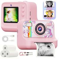 ราคา Digital Children Instant Print Camera Video Recording With 32g Card Hd Dual Lens Camera Photo Printer Children Educational T (53101174254)