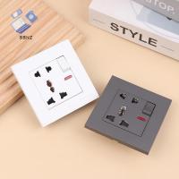 ราคา [BBNZ] ซ็อกเก็ต 5 พินชาร์จเร็ว Type-C สากล 18W, ช่องเสียบไฟฟ้าติดผนัง Uk พร้อมเครื่องชาร์จ USB, ปลั๊กปลั๊กไฟคู่อัจฉริยะสีขาว TH (45351578744)