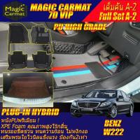 ราคา Benz W222 Plug-In Hybrid 2013-2020 เต็มคัน (ห้องโดยสาร+ท้ายA2)พรมรถยน W222 S500 S500L S500e S560 S560e พรม7D High Grade (41015017374)