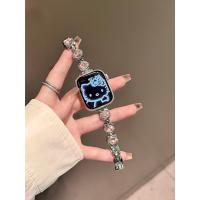 ราคา แฟลชเพชร สายสร้อยข้อมือเพทาย ใช้ได้กับสาย Apple Watch สําหรับ iWatch S10 3 2 1 Ultra 49mm 44/45mm 38/40mm 42/46mm Wave Sport Correa Bracelet Series 7 8 6 5 4 (40519181053)