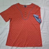 ราคา พร้อมส่ง เสื้อยืดแขนสั้น สีส้มลายสมอเล็ก ของแท้ PORTLAND (LARGE) cotton 100% ผ้านุ่มใส่สบาย (13326958103)
